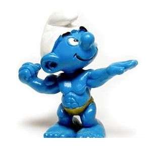 BodyBuilder Smurf - RARE with gold shorts