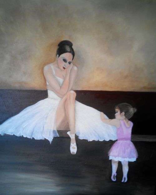 The Relearsal - Original-acrylics on canvas