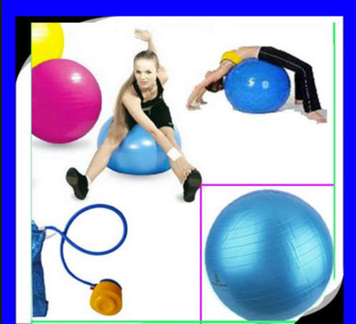 5 ON AUCTION!!!Set Of Yoga Mat And Yoga Ball 55cm with  FREE Pump