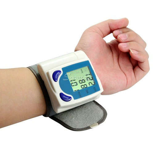 New Automatic Digital Wrist Cuff Heart Beat Pulse Meter Blood Pressure Monitor