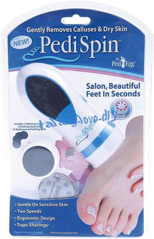 3 ON AUCTION!!!PERSONAL PEDI SPIN ORIGINAL PEDISPIN REMOVES CALLUSES & DRY SKIN FOOD CARE US