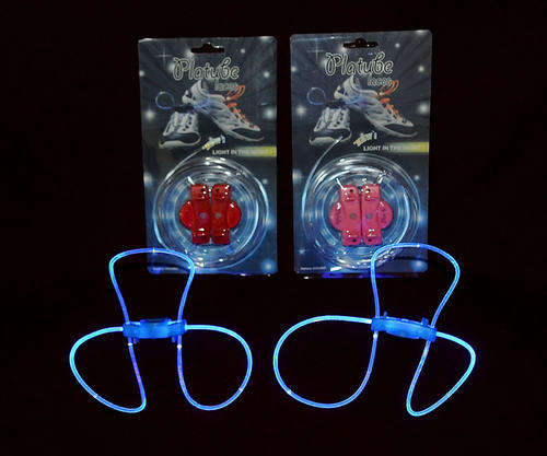 3 ON AUCTION!!!LED SHOELACES GLOW IN THE DARK fluorescent Neon noctilucent Round lace