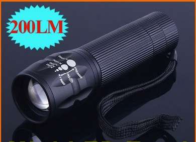 10 ON AUCTION!!!3 Modles Zoomable 200 Lumen LED Torch