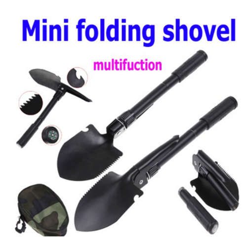 3 ON AUCTION!!!Mini Multi-function Folding Shovel Survival Trowel Dibble Pick Camping Outdoor Tool
