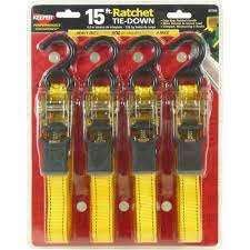 2 ON AUCTIONS!!! 4PC 15' Ratchet Tie Down