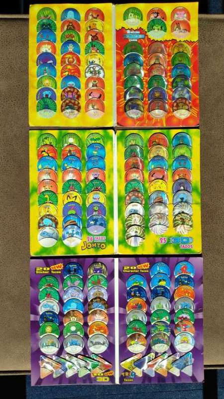 Pokemon tazo albums full collection