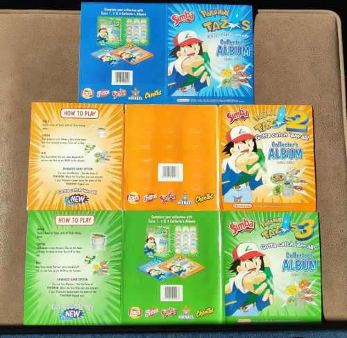 Pokemon tazo albums full collection