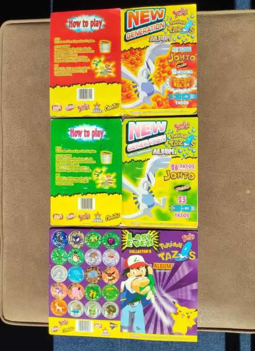 Pokemon tazo albums full collection