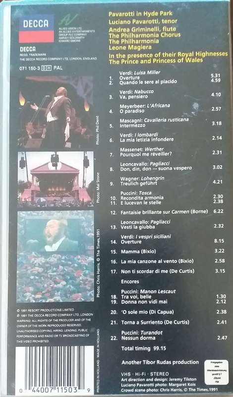 Pavarotti in Hyde Park
