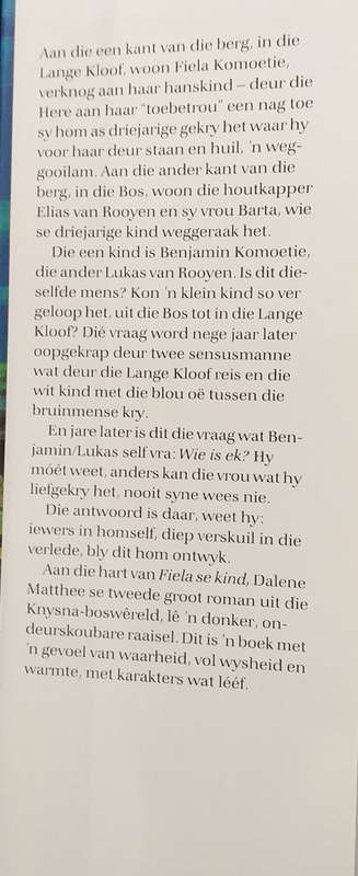 Fiela se kind - Dalene Matthee