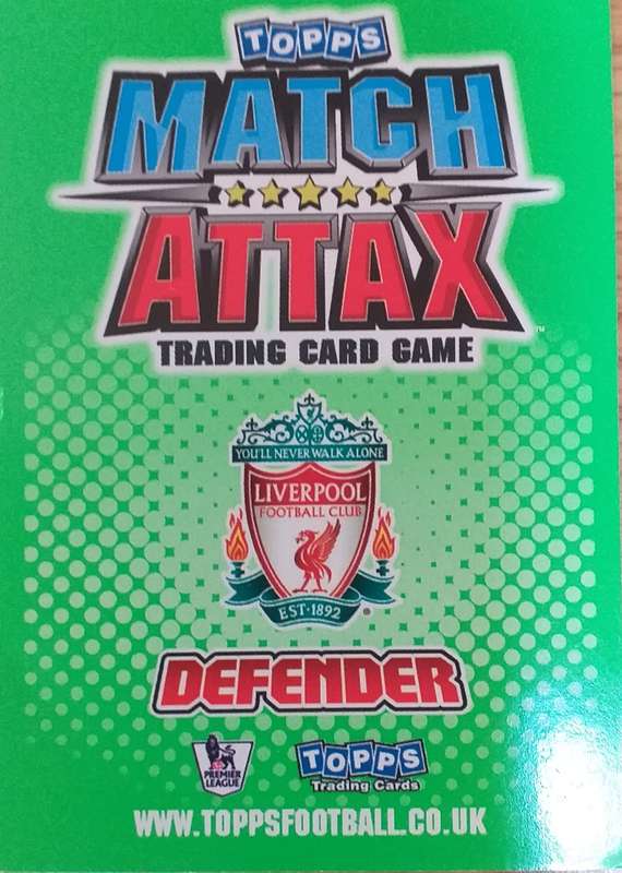 Match Attax Martin Skrtel - Liverpool