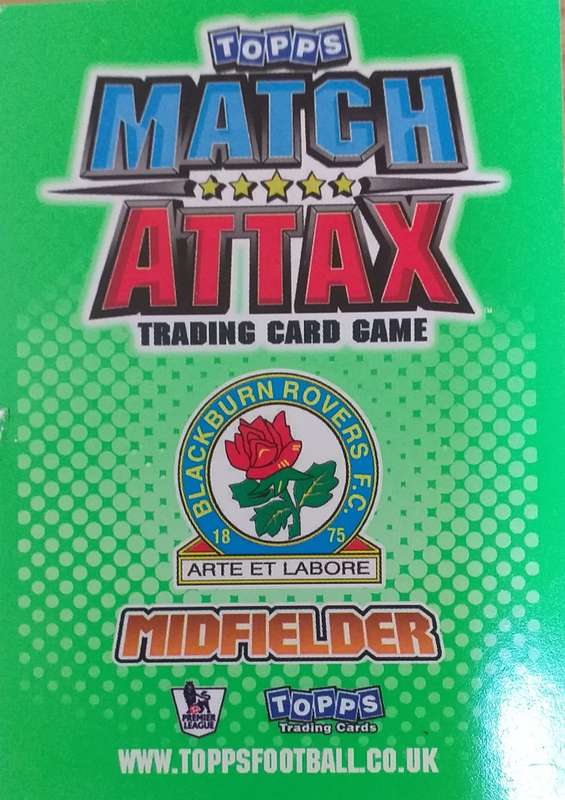 Match Attax - Steven Nzonzi - Blackburn Rovers