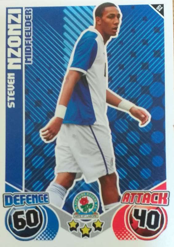 Match Attax - Steven Nzonzi - Blackburn Rovers
