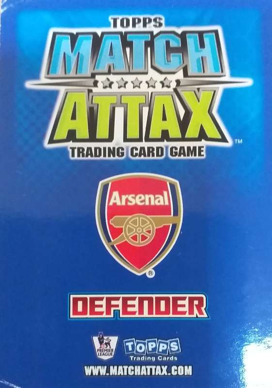 Match Attax - Johan Ojourou - Arsenal