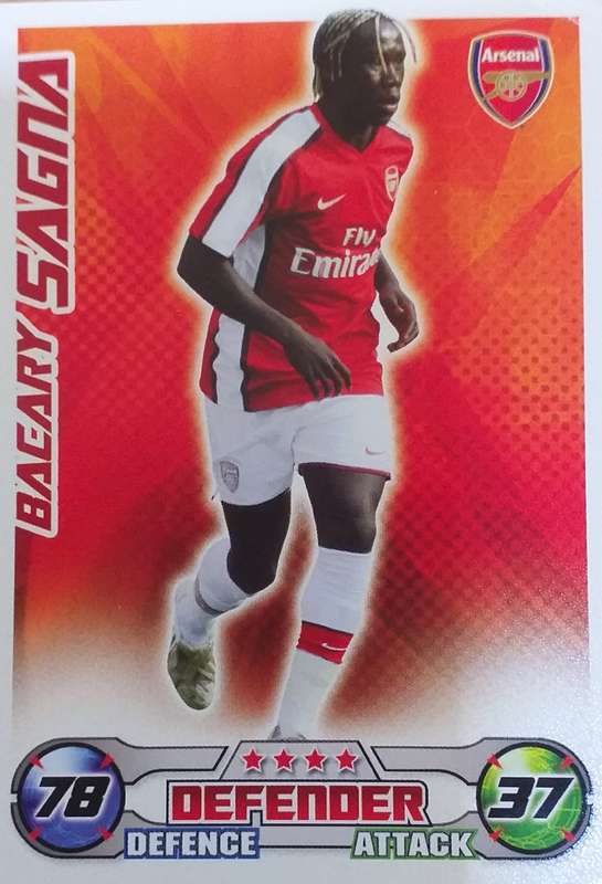 Match Attax - Bacary Sagna - Arsenal