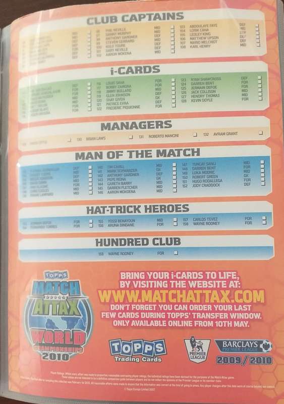Match Attax Extra Collector binder