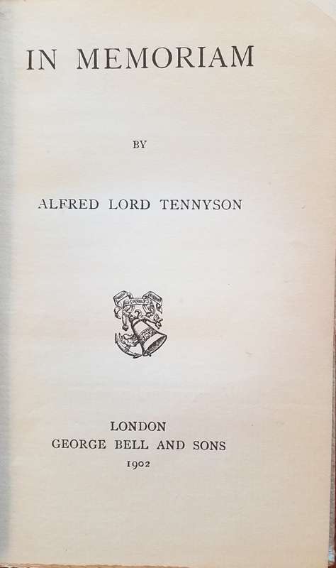 In memoriam - Lord Tennyson