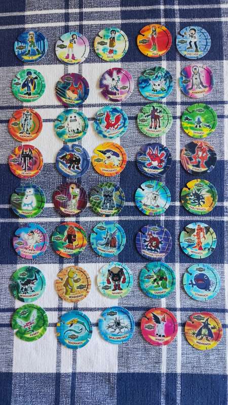 Digimon tazos complete collection