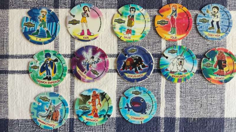 Digimon tazos 13/40