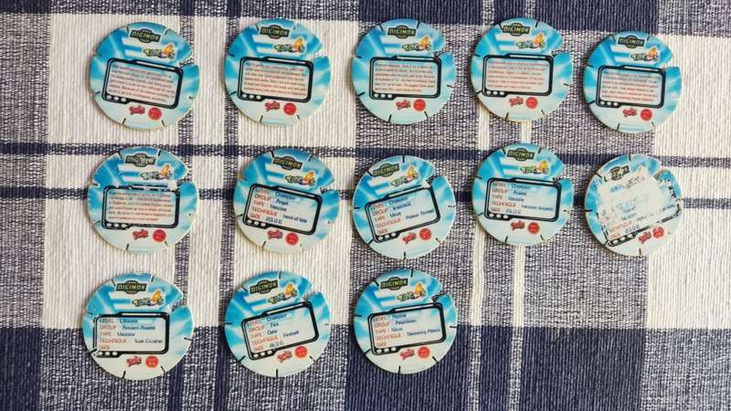 Digimon tazos 13/40