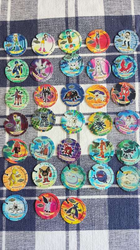 Digimon tazos 33/40