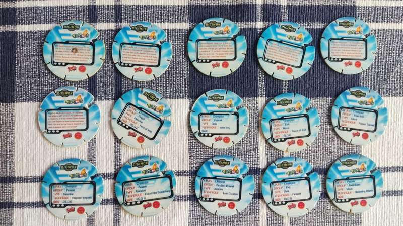 Digimon tazos 15/40