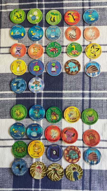 Pokemon tazos - From the world of Jotho 2nd series incomplete set