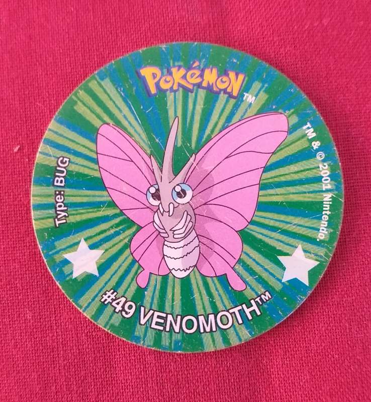 Pokemon tazo - Last ever collection - Venomoth