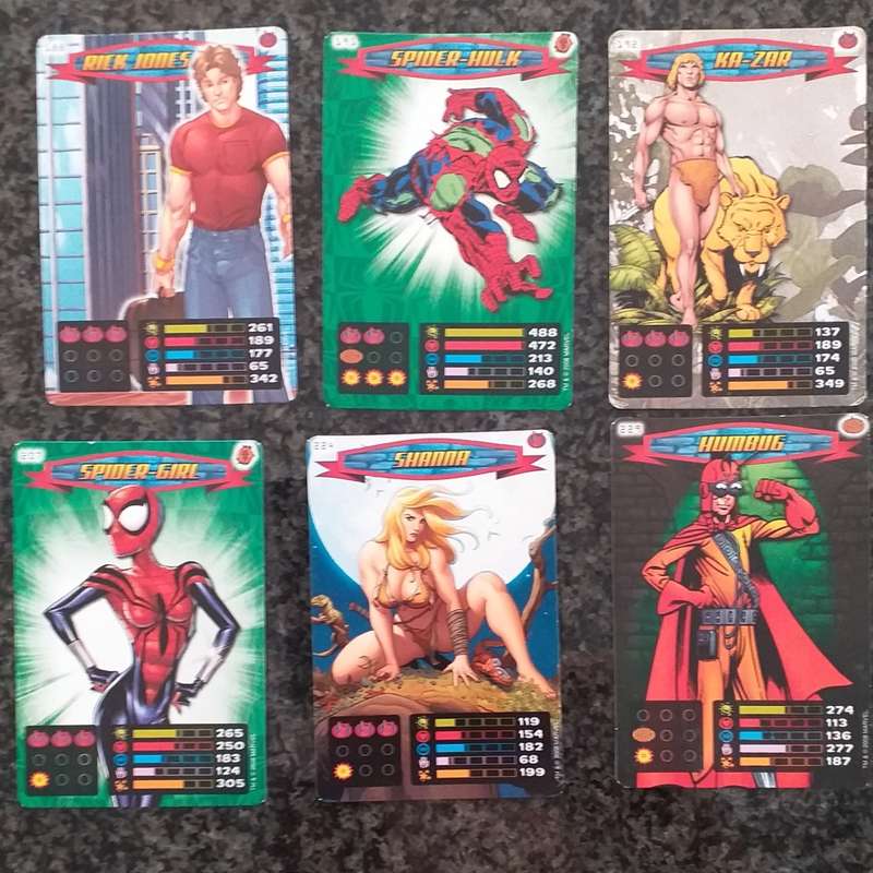 Spiderman Heroes & Villains cards