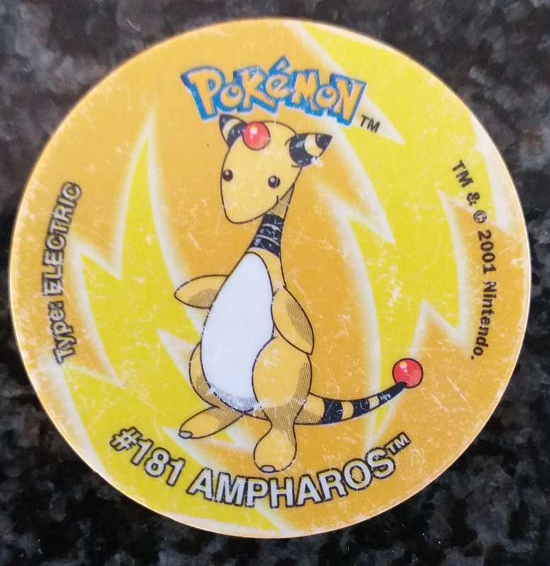 Pokemon tazo - From the world of Jotho - Ampharos