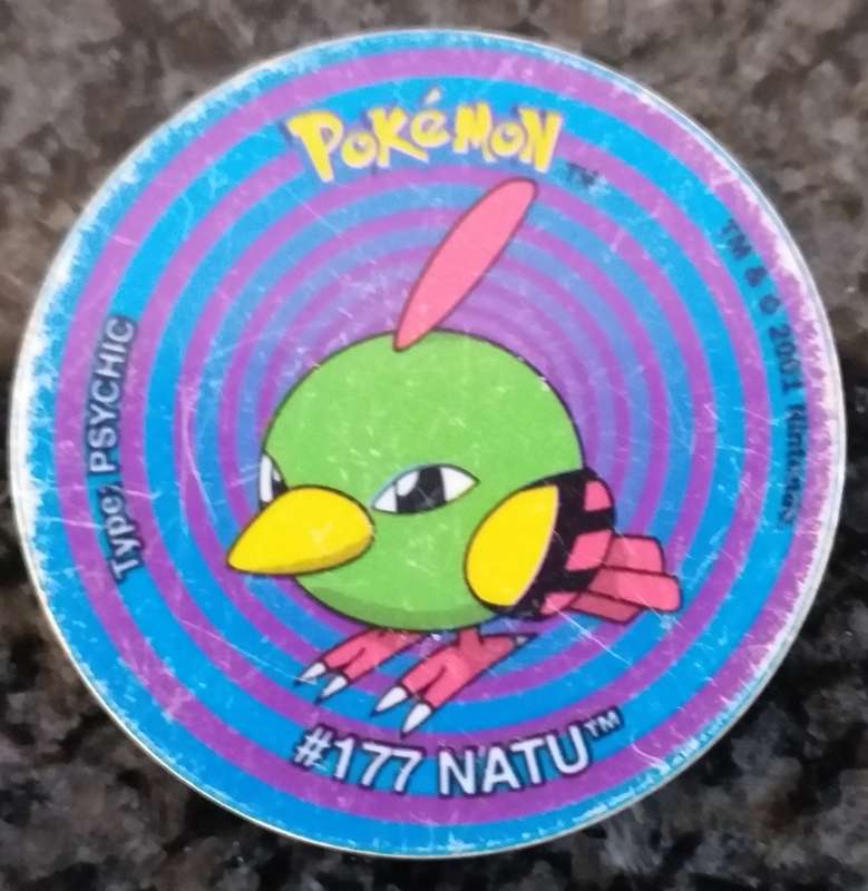 Pokemon tazo - From the world of Jotho - Natu