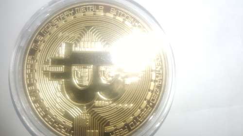 GOLD PLATED BITCOIN