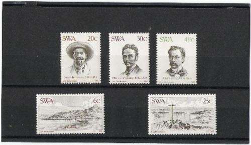 South west africa. 1983. Centenary of Luderitz. Set of 5. Mint