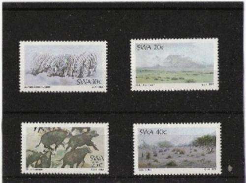 SOUTH WEST AFRICA. 1983. S.W.A. PAINTERS. S.A.C.C. NO. 424-427. MINT.