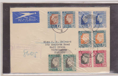 SOUTH AFRICA - 1937 - CORONATION OF KING GEORGE VI - F.D.C.