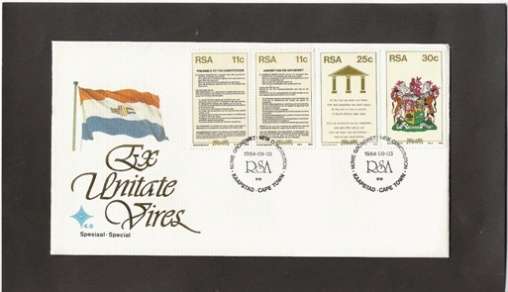 SOUTH AFRICA. 1984. NEW CONSTITUTION. F.D.C. NO. 4.9 SPECIAL.