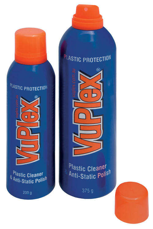 VuPlex clear plastic spray cleaner and protector 375g Can