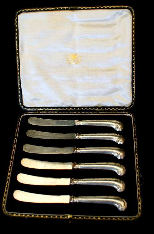 "Vintage Hallmark Silver Knife Set"