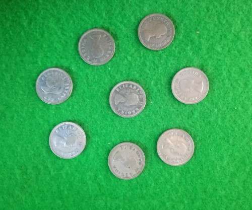 SA COINS: UNION OF SA : THREE PENCE (SILVER. 11.31 GRAMS) (SOLD AS LOT)