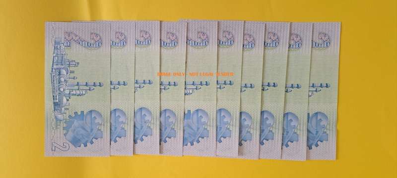 S. A. Bank Note : Series Lot (In Sequence) - South Africa R2 Rand Notes