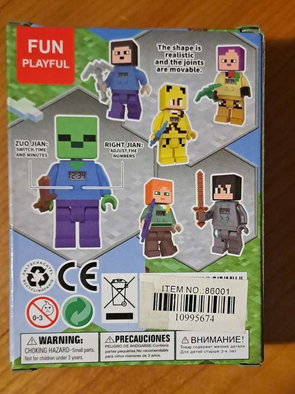 Ninjago Figure with Digital Time Interface (Still in original box)