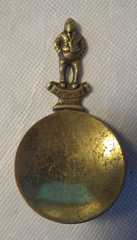 Brass Tea Caddy Spoon - Fatboy