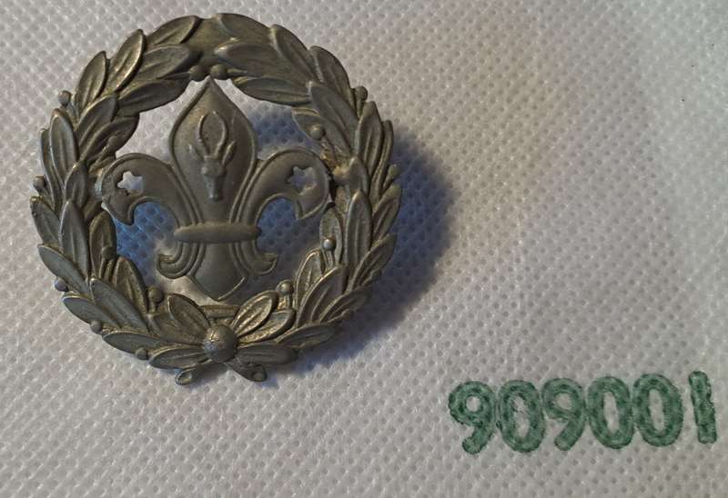 Old SA springbok boy scout cap badges