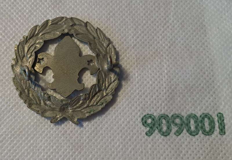 Old SA springbok boy scout cap badges