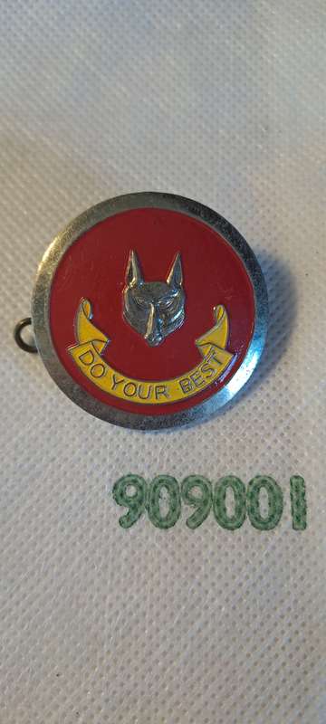Boy Scouts-Wolf Cubs` Cubmaster Hat Badge (Rare find with pin)