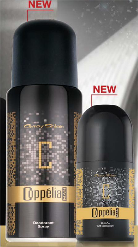 NEW COPPELEA FOR HIM, ROLL ON 50ml & PERFUMED BODY SPRAY 150ml