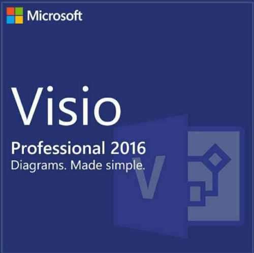 Microsoft Visio 2016 Professional (Official Download + Lifetime Activation Code) - 1 PC