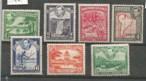 OLD DEALER STOCK CARDS-BRITISH GUIANA