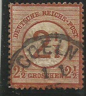 GERMANY 1871-1872  2 1/2 GROSCHEN FINE USED                                                   R1000