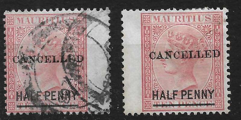 MAURITIUS RARE FIND SG 79 "CANCELLED" POSTAL USED
